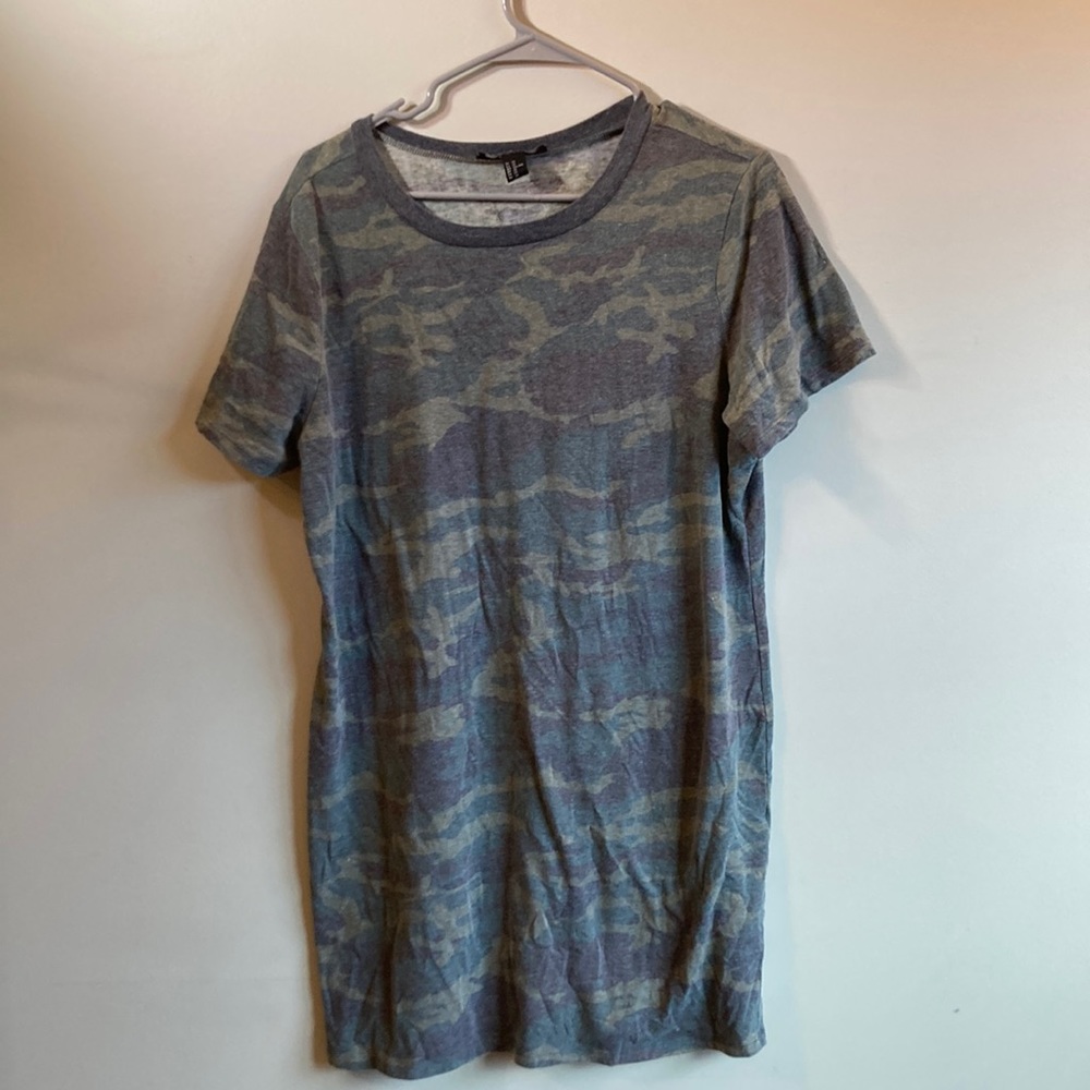 forever21 1x camo tshirt dress